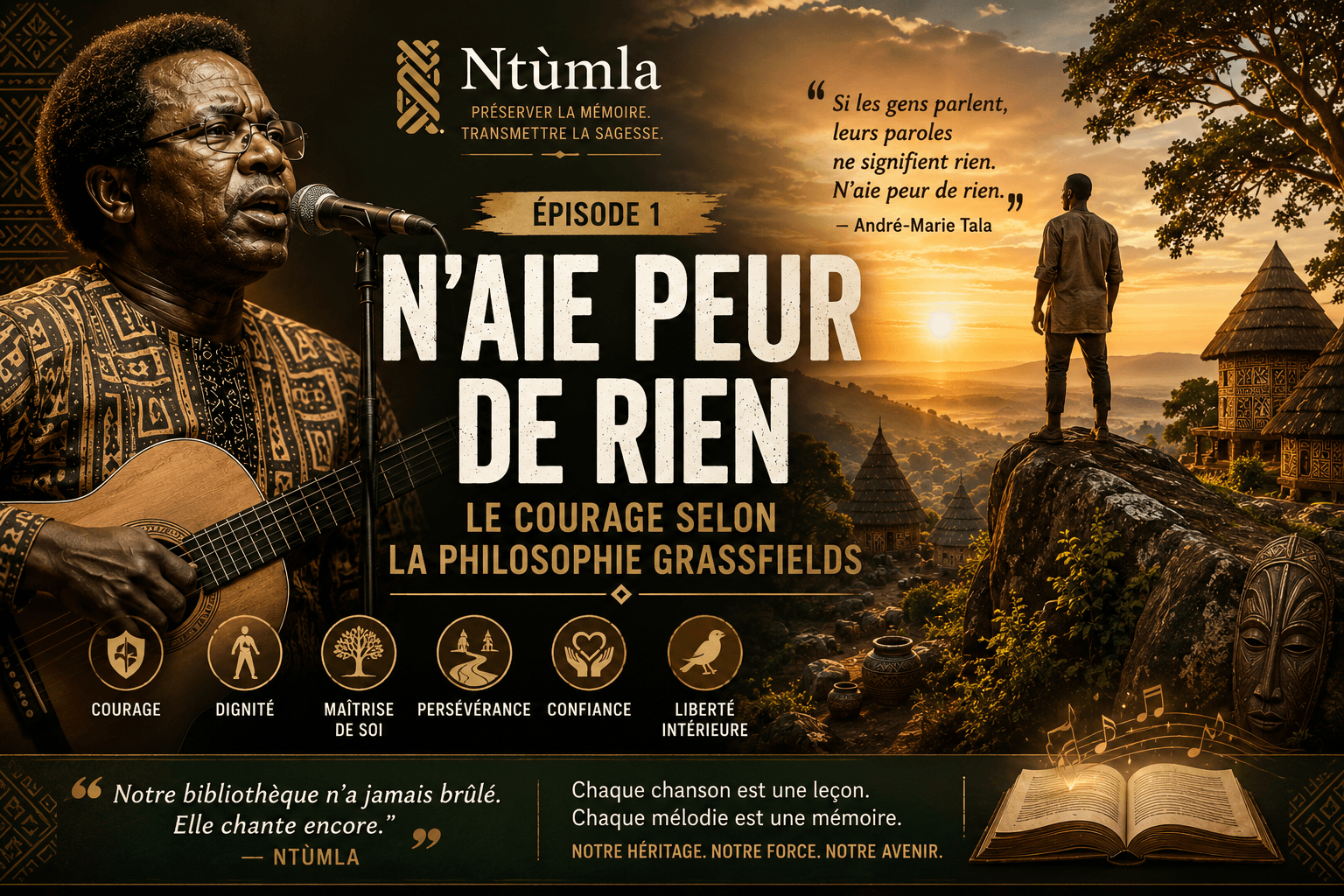 N'aie peur de rien! Le courage selon la philosophie Grassfields